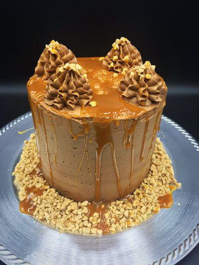 Caramel Drizzled Cake